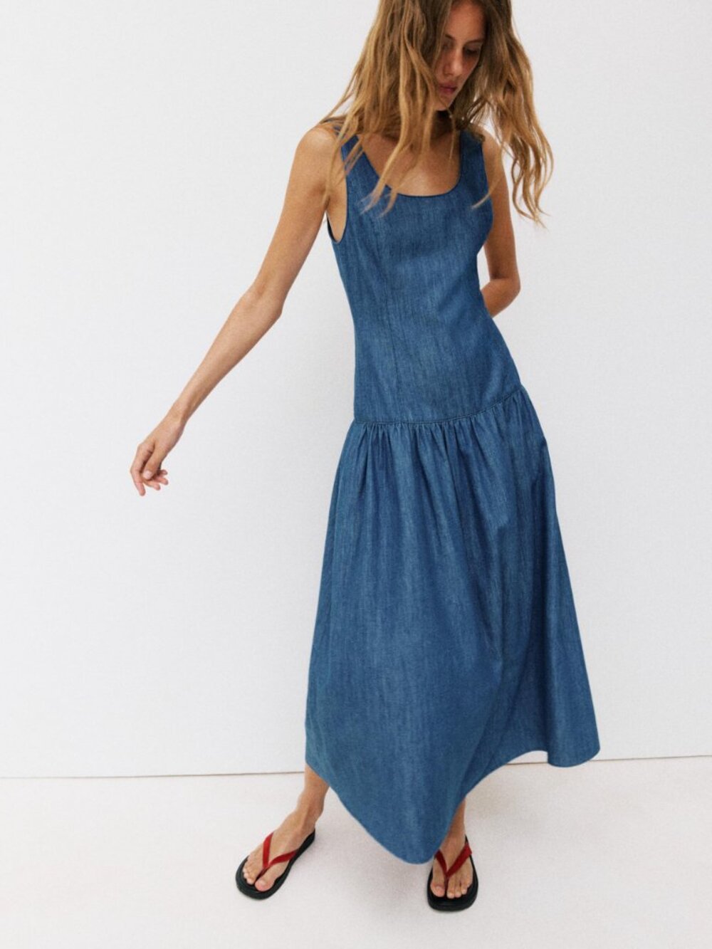 MIDI CAPE SKIRT DRESS ZARA